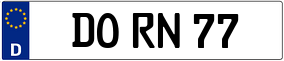 Trailer License Plate